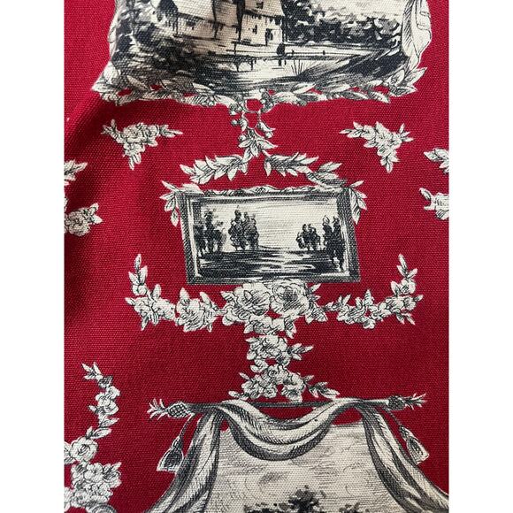VTG Talbots Toile Skirt Old Money Equestrian Riding Countryside Preppy Red 16 - Picture 4 of 10
